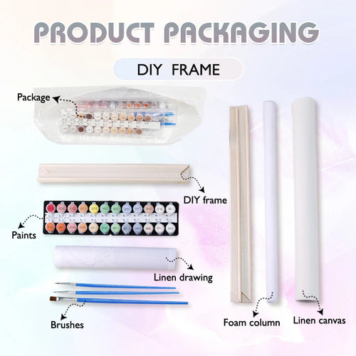 kit peinture acrylique clown drôle à numéros pour enfants décoration artisanale - vue 6 sur 7