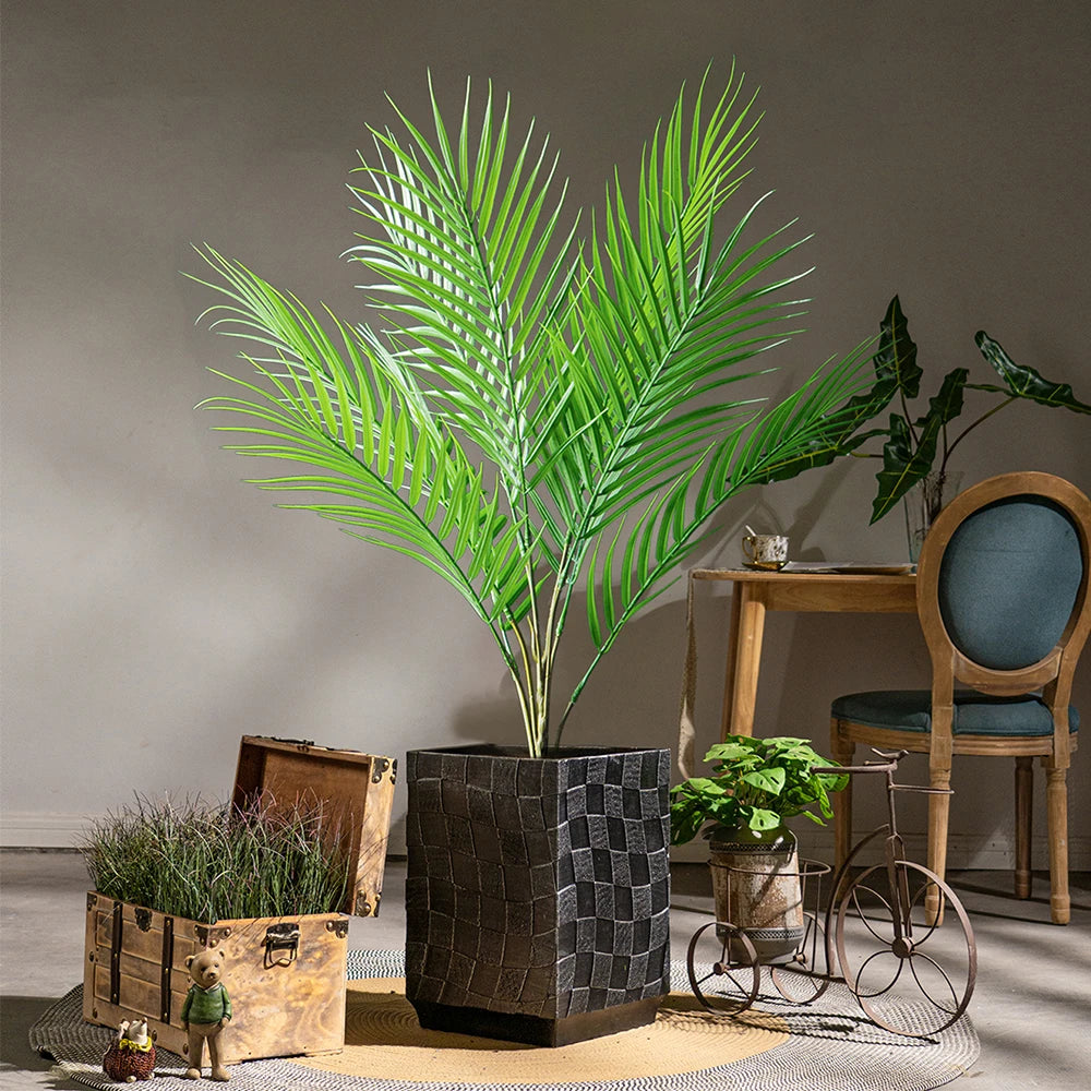 plantes artificielles tropicales grand palmier pour décoration intérieure et extérieure - vue 6 sur 9