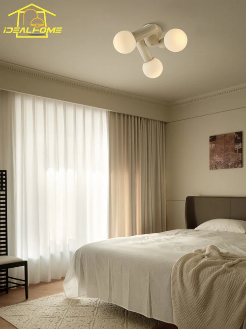plafonnier led moderne simple pour décoration intérieure chaleureuse - vue 2 sur 7