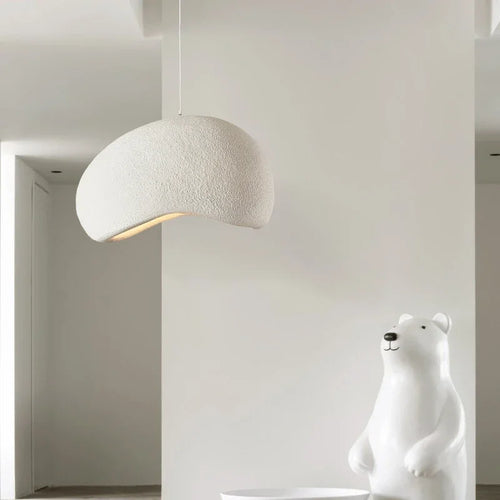 suspension nordique à led wabi-sabi en résine décorative pour intérieur créatif - vue 6 sur 29