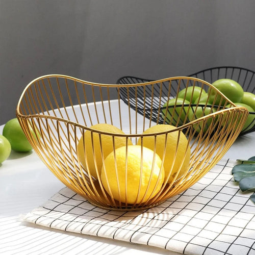 corbeille en métal pour fruits pain légumes et collations - vue 2 sur 14
