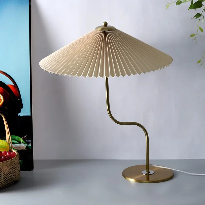 lampe à poser rétro en forme de parapluie décoratif pivotant - vue 12 sur 12