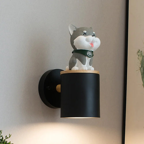 applique murale nordique en résine de fer pour chambre d'enfant - vue 4 sur 16