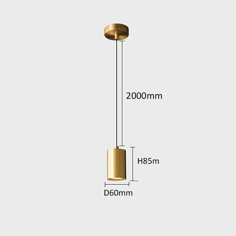 lampe de chevet minimaliste nordique en cuivre design élégant