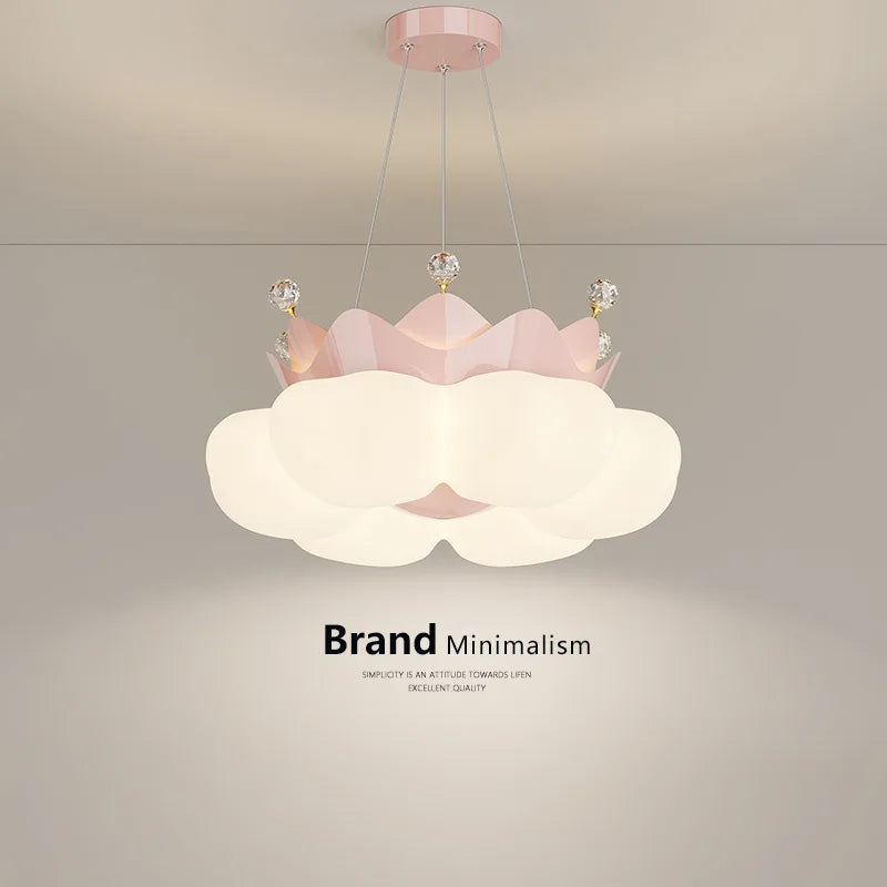 plafonnier romantique en forme de nuage pour chambre d'enfant - vue 6 sur 12