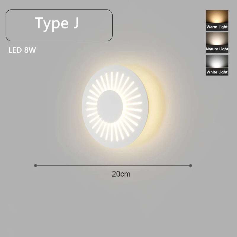 applique murale led minimaliste montée en surface - vue 12 sur 16