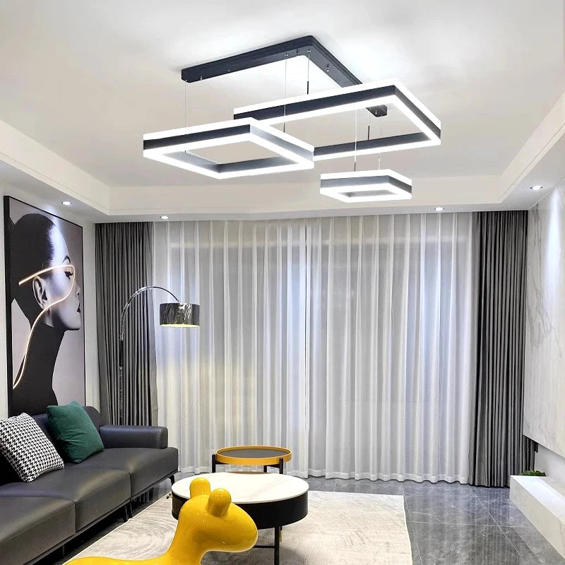 suspension moderne led pour éclairage intérieur