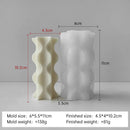 moule en silicone pour bougies aromatiques cylindriques fait main