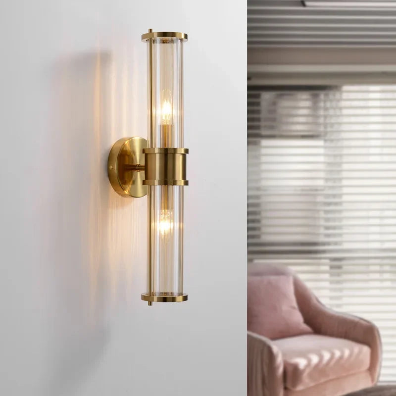 applique murale moderne luxe en cristal doré à led - vue 6 sur 8