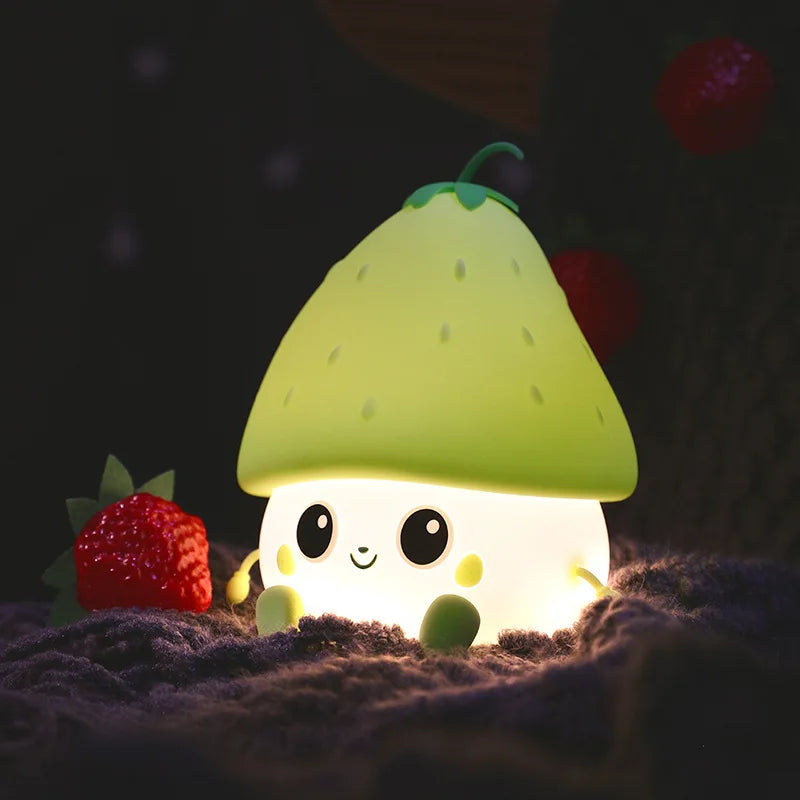 Lampe Veilleuse Led en forme de fruit en Silicone - vue 3 sur 9