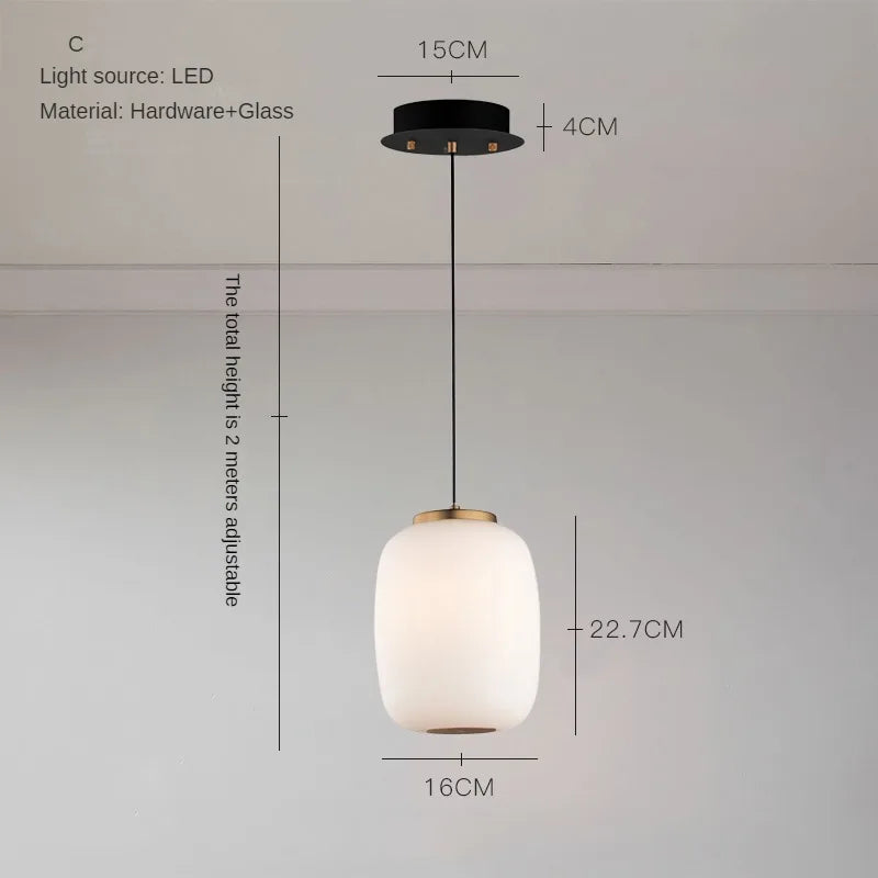 lustre led en verre design minimaliste artistique pour intérieur créatif - vue 8 sur 12