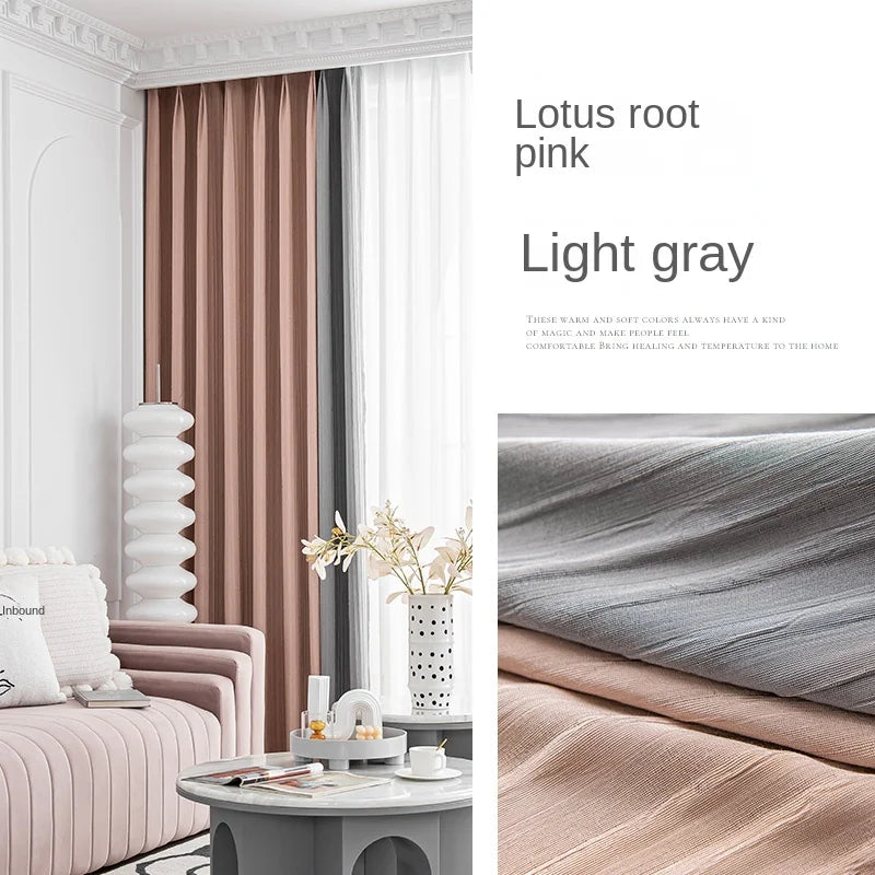 Rideau occultant moderne plissé isolation thermique salon chambre