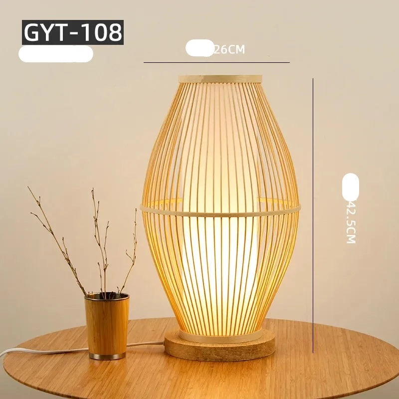 Lampe de Table japonaise Tatami Club Zen - vue 13 sur 13
