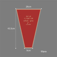 lot de 50 sachets imperméables pour roses à offrir pour la saint valentin