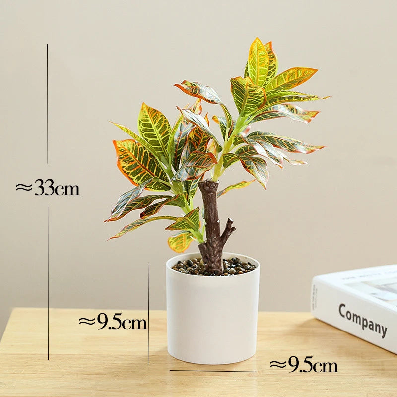 plante artificielle en pot bambou monstera pour décor bureau et maison - vue 3 sur 14