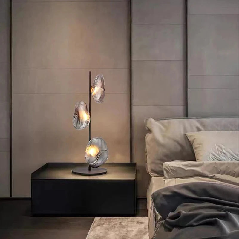 Lampadaire design LED en verre