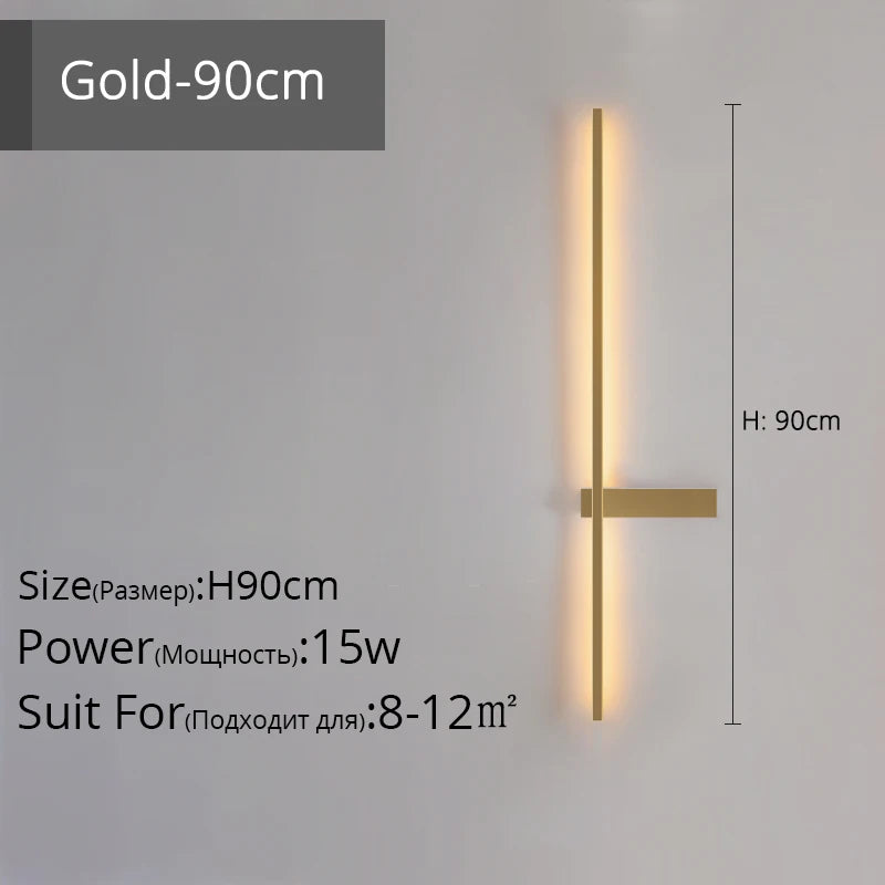 applique murale led minimaliste en aluminium pour éclairage intérieur - vue 13 sur 18