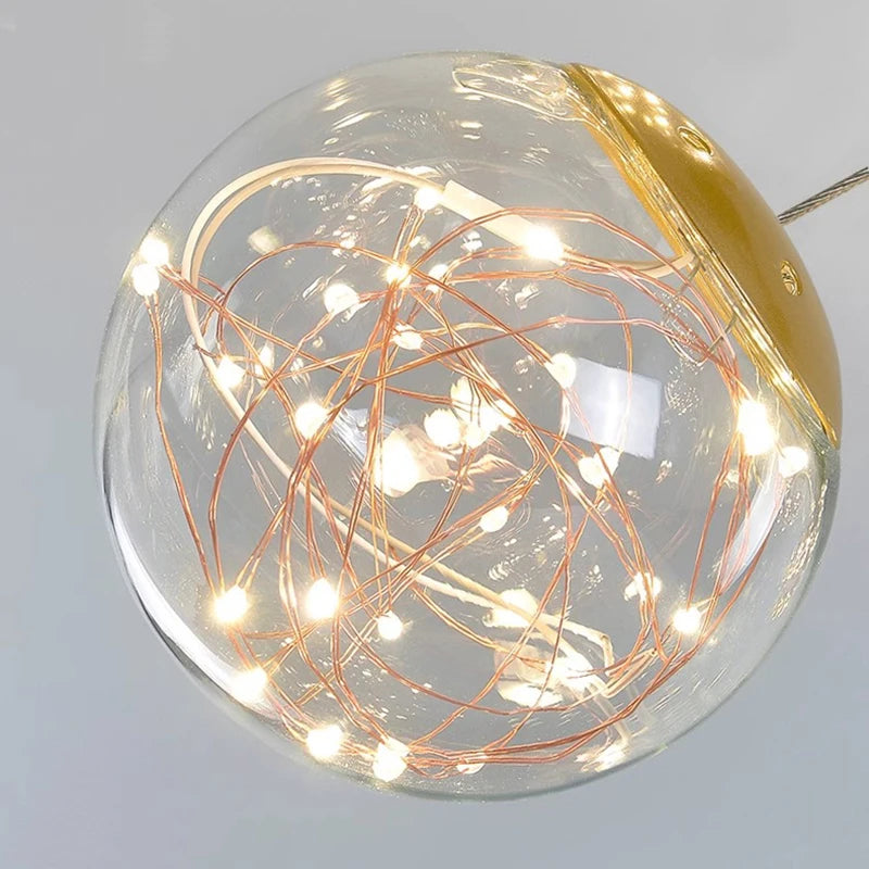lustre moderne led pour éclairage intérieur suspendu - vue 6 sur 11