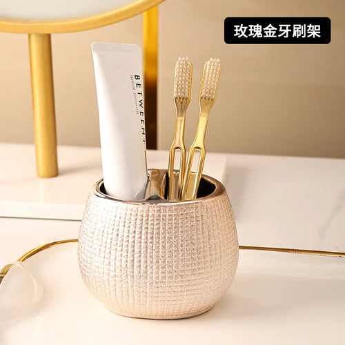 ensemble d'accessoires en céramique pour salle de bain hôtels - vue 9 sur 11
