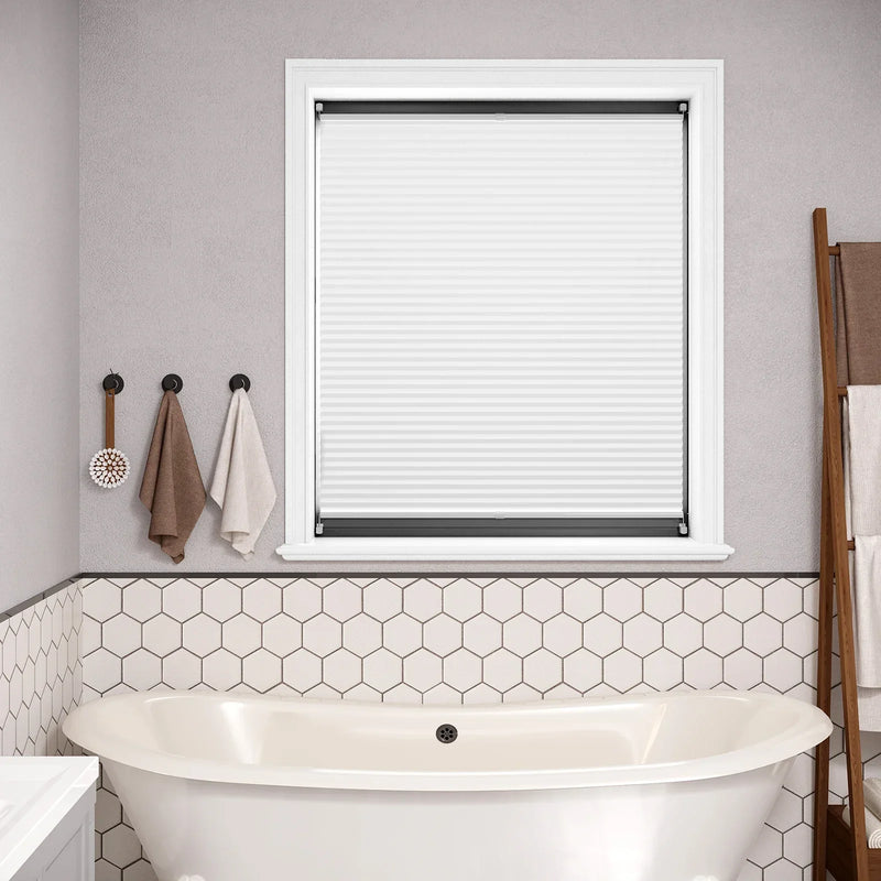 Store plissé sans perçage protection solaire fenêtre intérieur