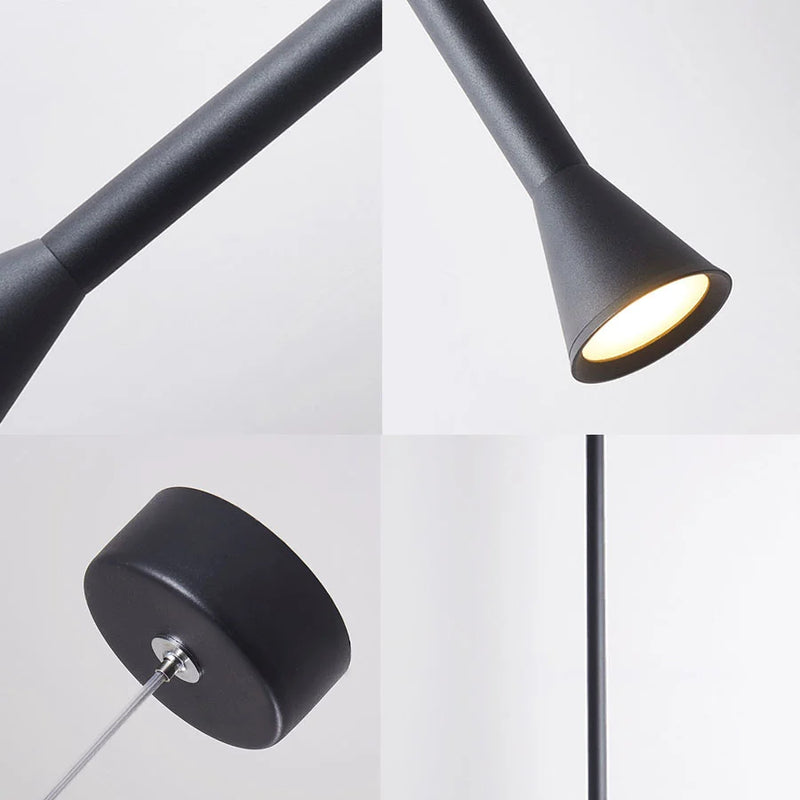 suspension LED Art créatif Long Tube