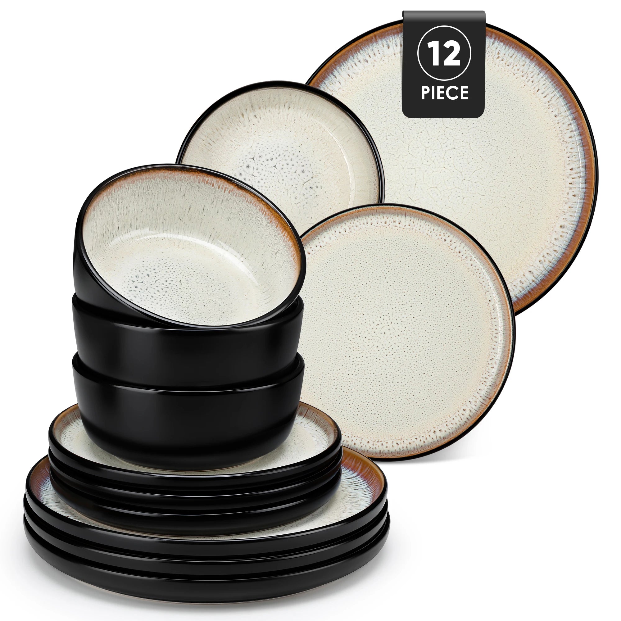 Service de table en ceramique gres style moderne