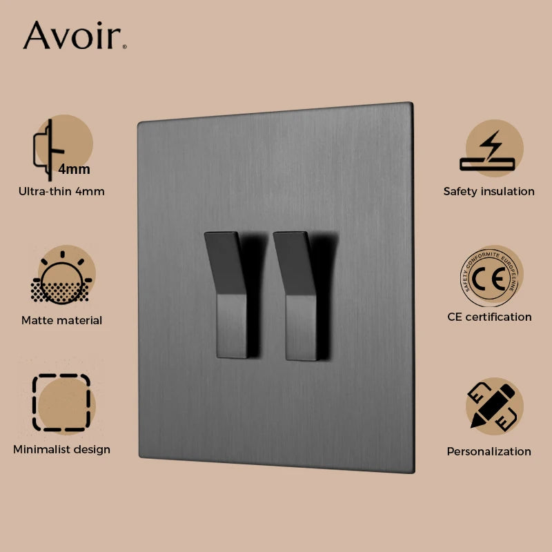 interrupteur mural bouton poussoir type y 2 voies acier inoxydable