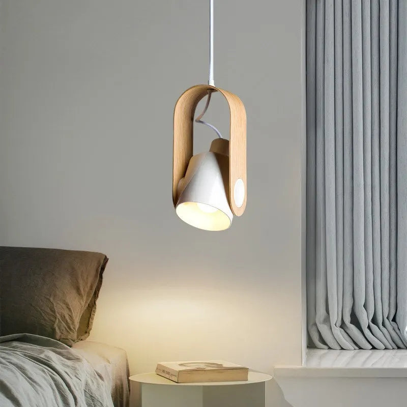 Nordique LED Suspension Lumière Macaron Fer Suspension Pour Chambre Salon Étude Chevet Salle À Manger Luminaire Lustre