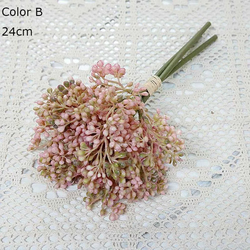 lot de 3 bouquets de riz artificiel pour décoration et arrangement floral - vue 13 sur 12