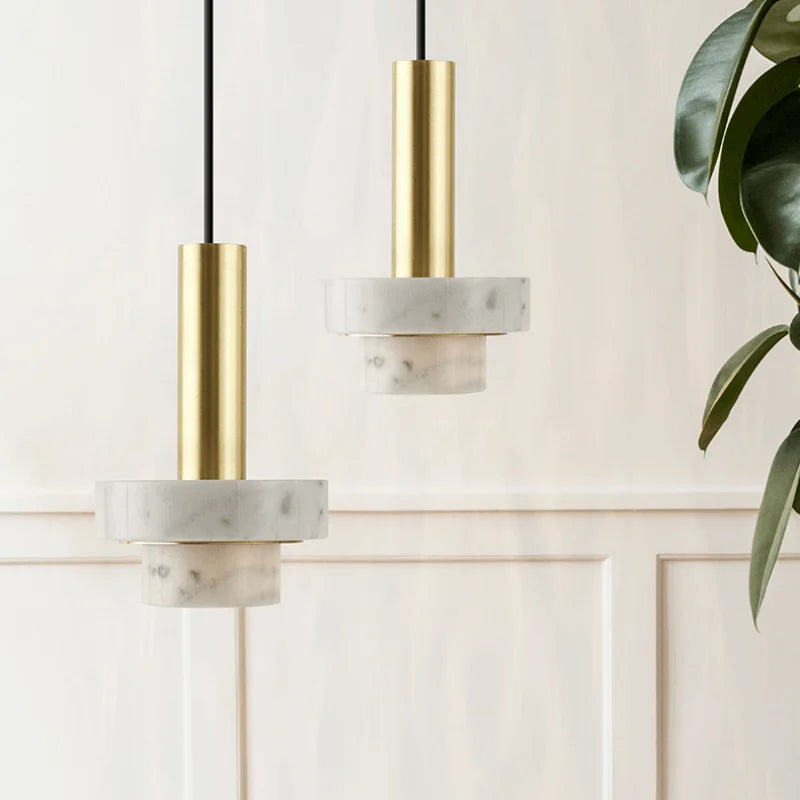 Suspension moderne en marbre design