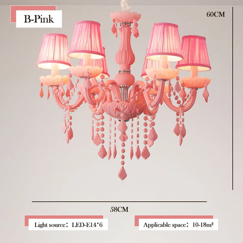 lustre en cristal pour une chambre de petite fille - vue 12 sur 12