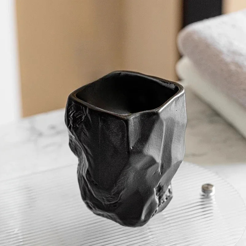 tasse de bain de bouche en forme de roche pour accessoires de salle de bain - vue 9 sur 10