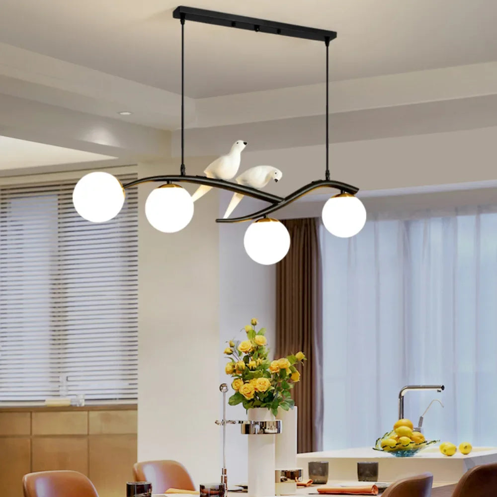 suspension design moderne forme oiseau scandinave décoratif winfordo - vue 4 sur 18