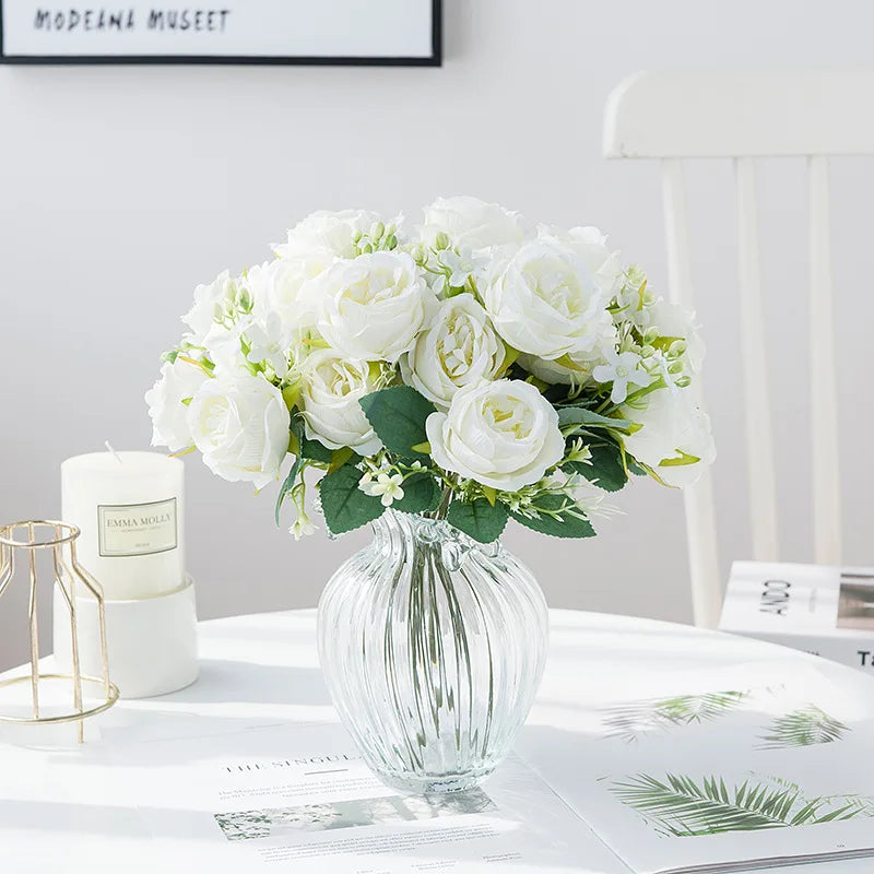 fleurs artificielles pour décoration mariage et scrapbooking - vue 4 sur 9