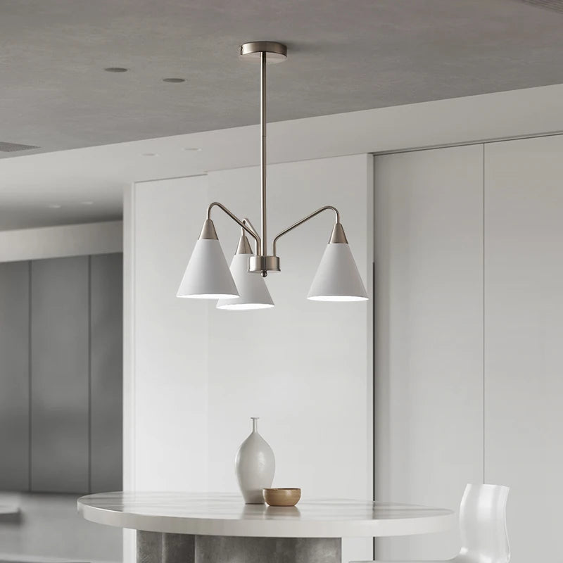 lustre rétro de style médiéval design minimaliste en fer - vue 5 sur 8