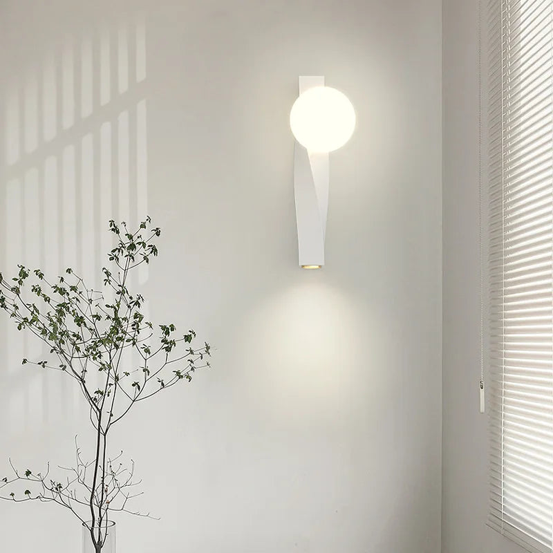 applique murale led en aluminium et verre pour éclairage divers - vue 4 sur 12