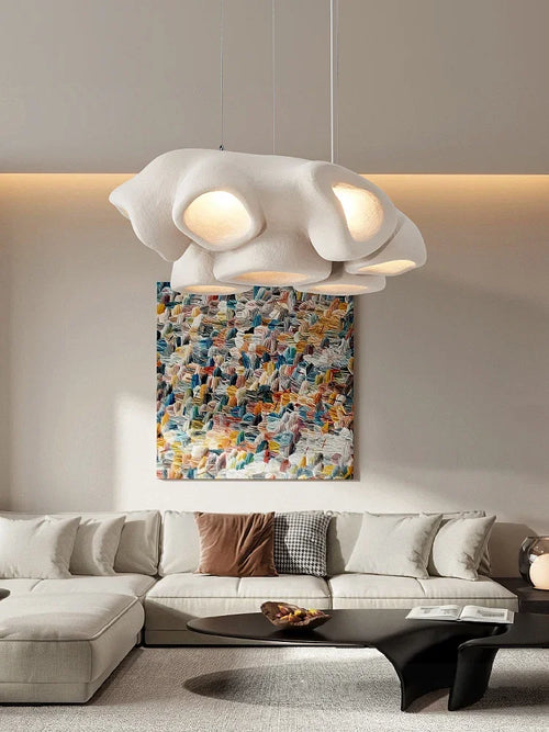 Designer nouveau salon Wabi Sabi lustre minimaliste salle à manger décoration lampe Bar Restaurant café suspension LED éclairage