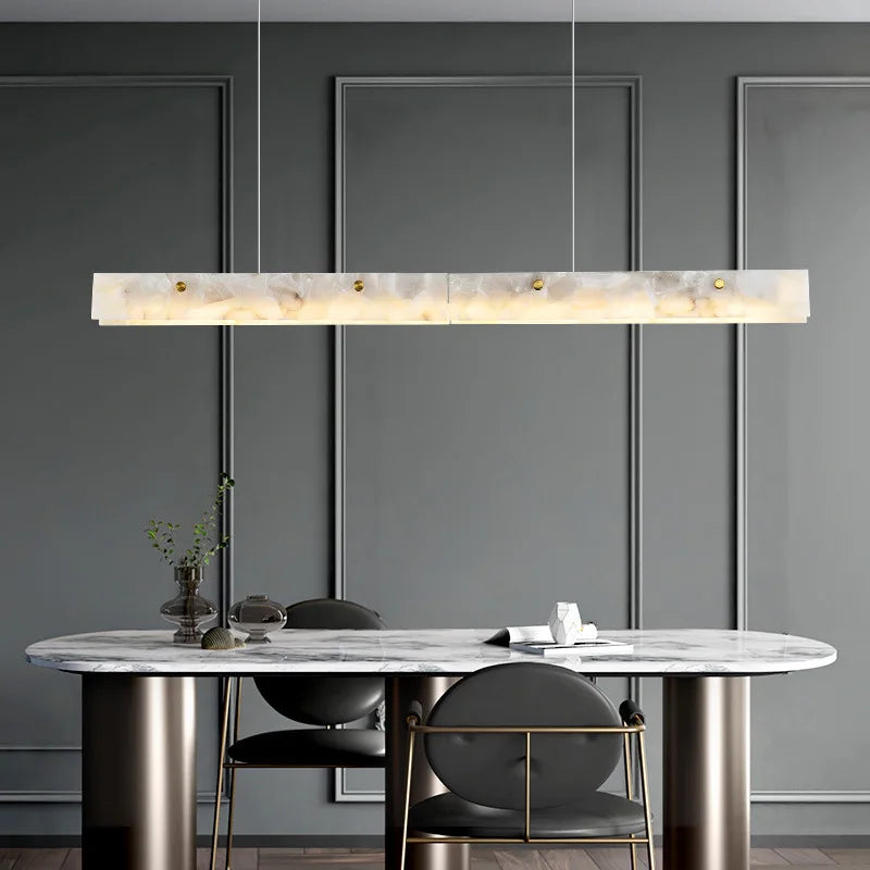 lustre moderne en marbre noir pour décoration intérieure élégante - vue 2 sur 10