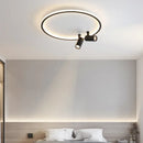 Plafonnier moderne LED avec spots