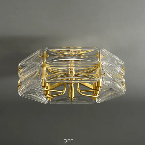 lustre nordique en cuivre led monté en surface moderne et luxueux - vue 7 sur 13