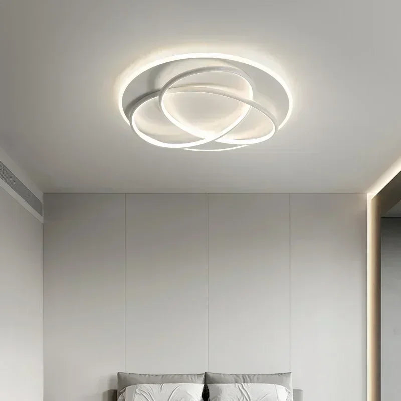 lustre moderne à leds pour décoration intérieure lumineuse - vue 6 sur 12