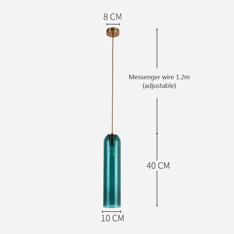 Suspension nordique LED en verre