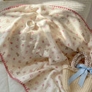 Plaid coton crepe leger motifs carreaux enfant ete