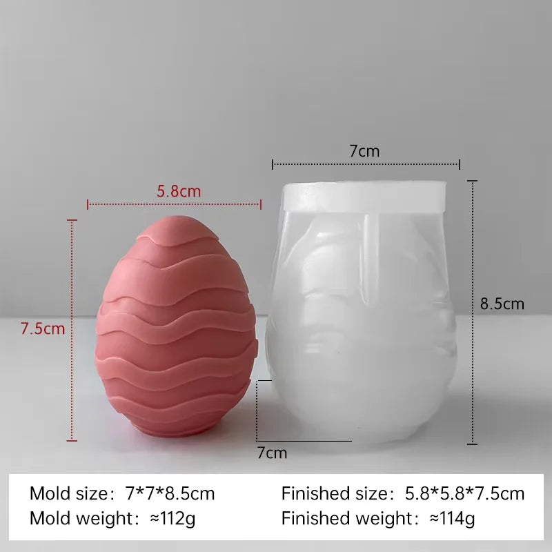 moule en silicone pour bougies œufs de pâques fait maison - vue 10 sur 21