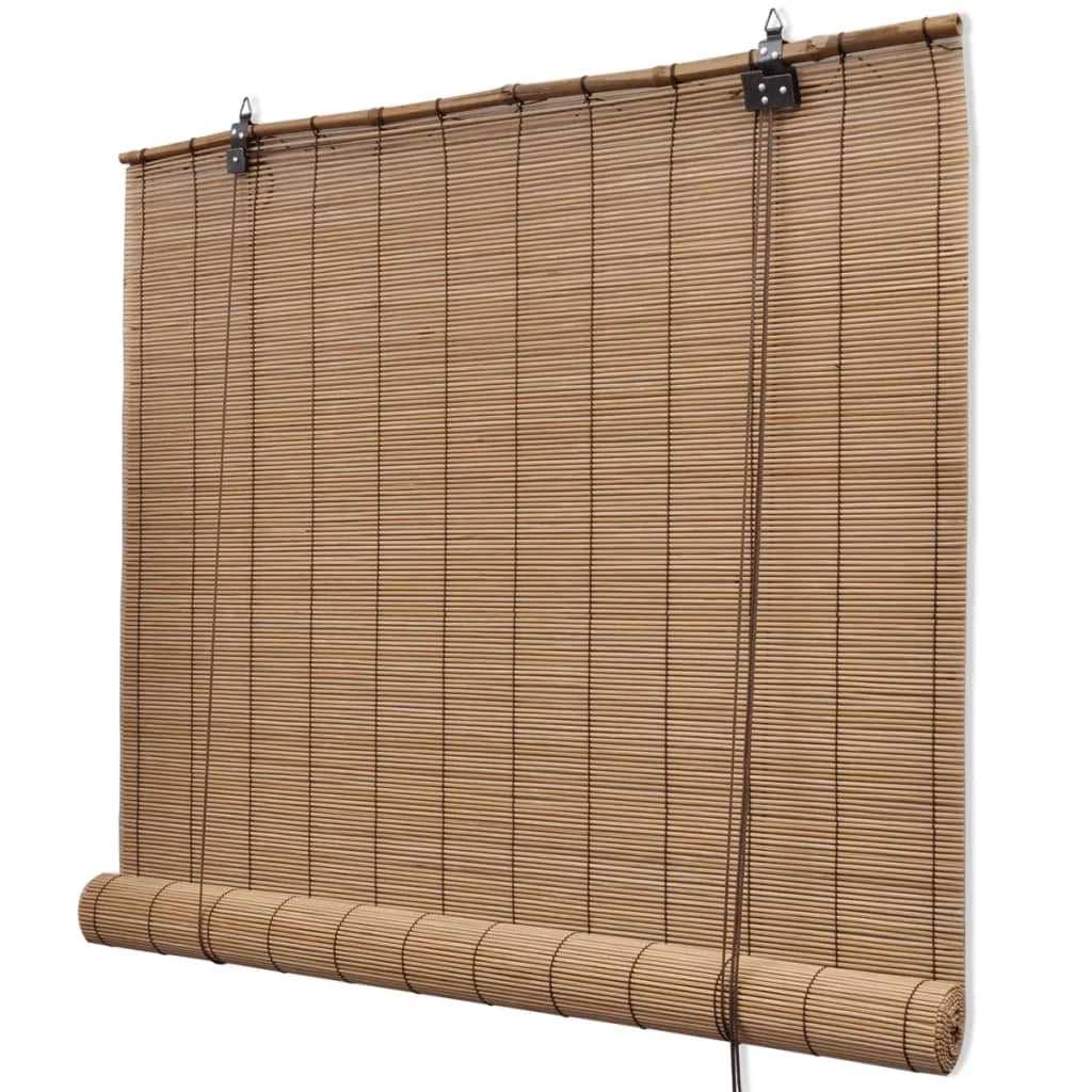 Store enrouleur occultant style naturel pour fenêtre intérieur - vue 3 sur 6