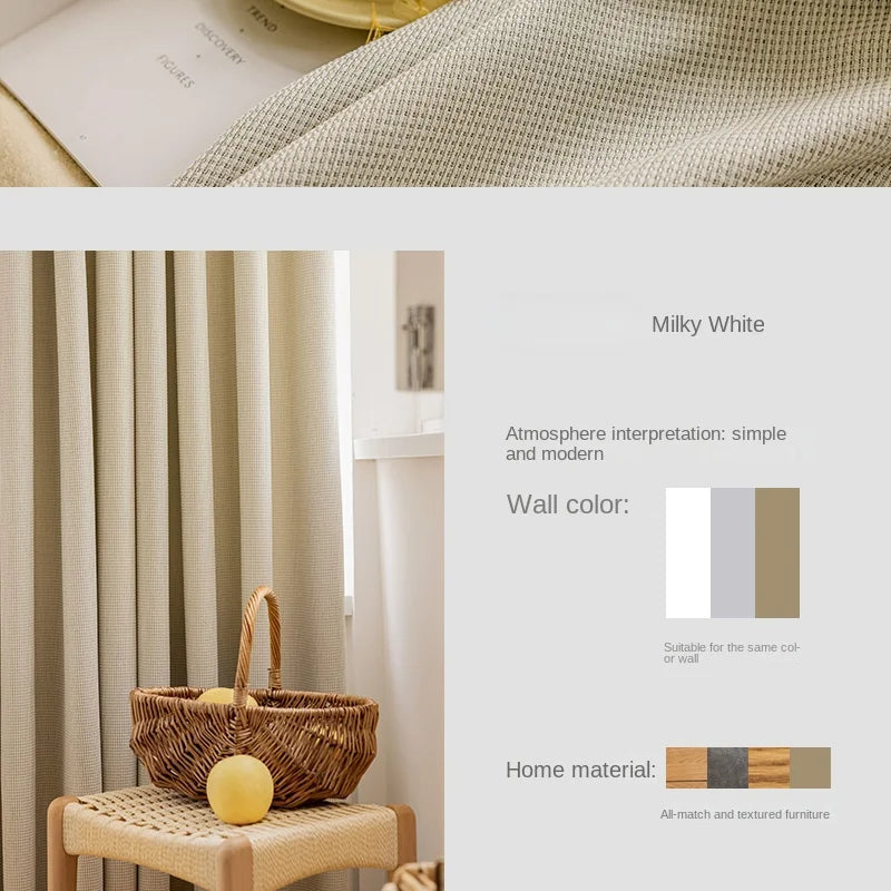 Rideau occultant moderne minimaliste pour salon et chambre