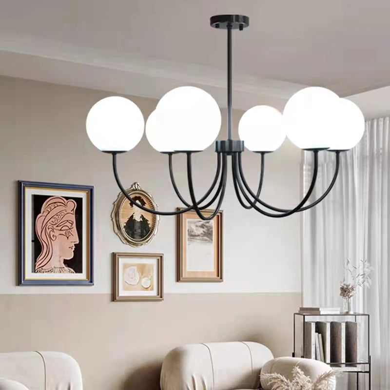 lustres modernes en verre luminaires suspendus - vue 2 sur 11
