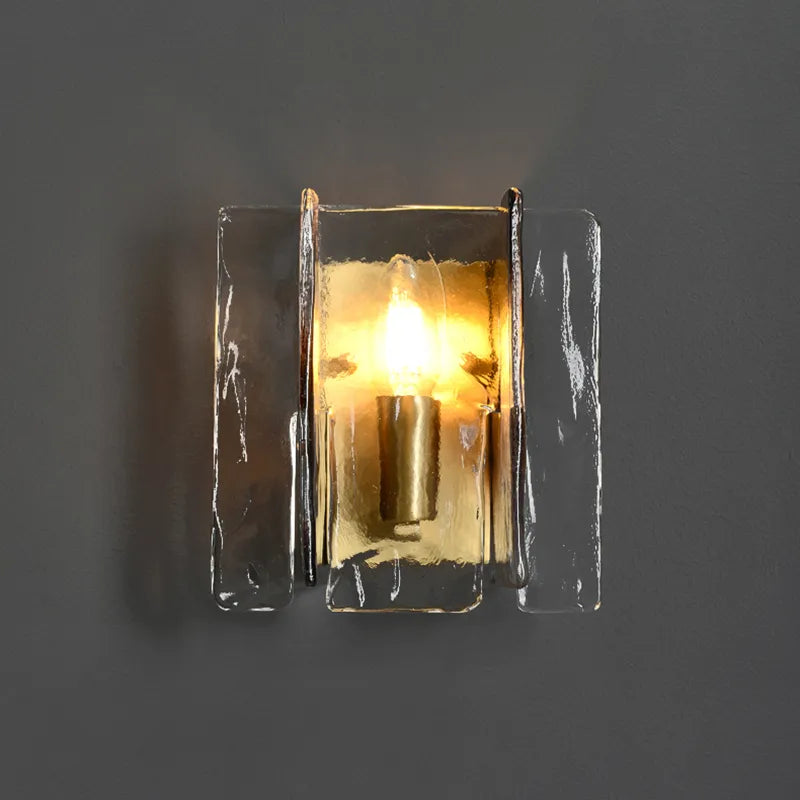 Applique murale en cuivre verre teinté moderne luxe - vue 3 sur 4
