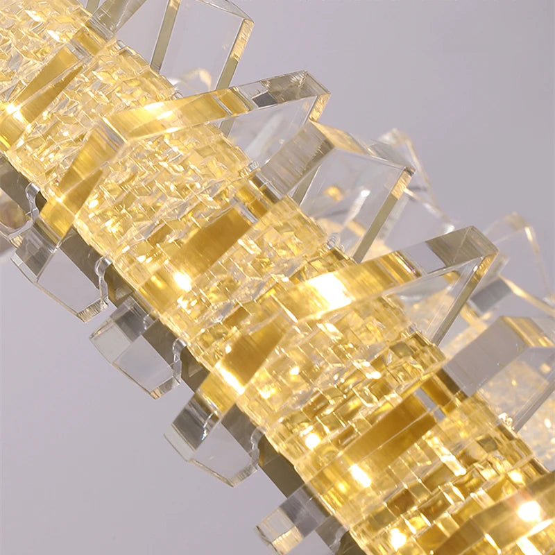suspension led nordique en aluminium pour hôtel villa