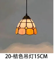 lustre en verre style tiffany rétro pour intérieur méditerranéen - vue 12 sur 30